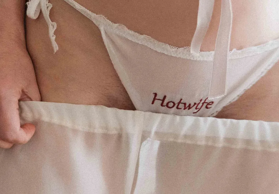 Transparent embroidered Hotwife panties, personalised by La Cortigiana