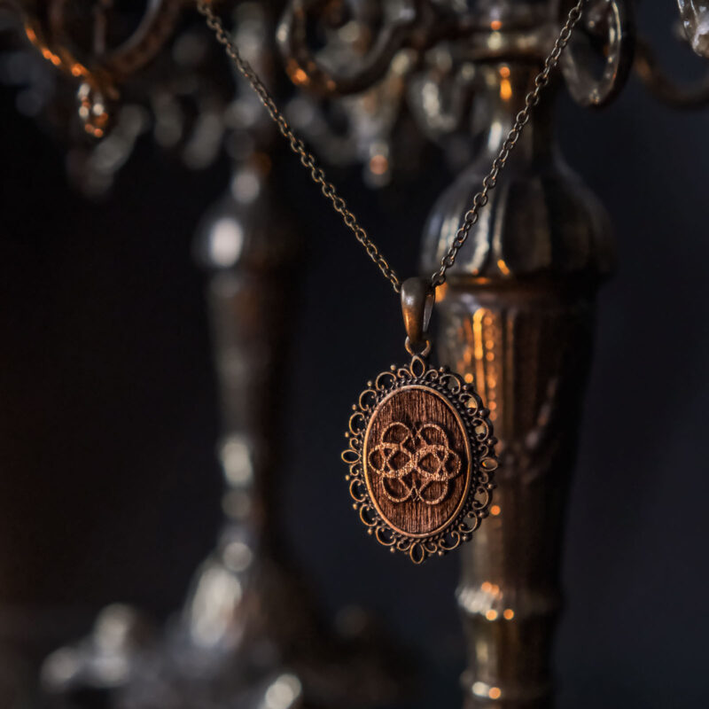 Polyamory symbol pendant necklace