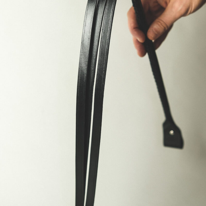 Elegant Leather Flogger by La Cortigiana