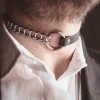 Leather Choker with Personalization "Devotion"