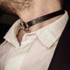 Leather Choker with Personalization "Devotion"