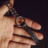 Leather Choker with Personalization "Devotion"