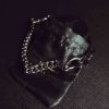 Leather Choker with Personalization "Devotion"