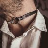 Leather Choker with Personalization "Devotion"