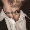 Leather Choker with Personalization "Devotion"