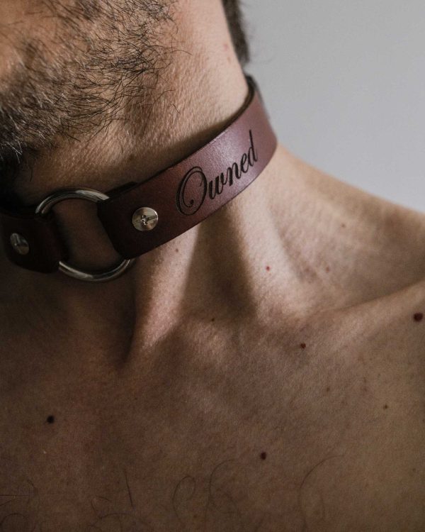 Leather Collar by La Cortigiana