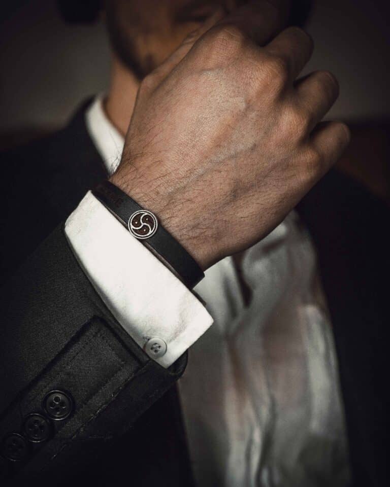 Personalized BDSM Leather Bracelet