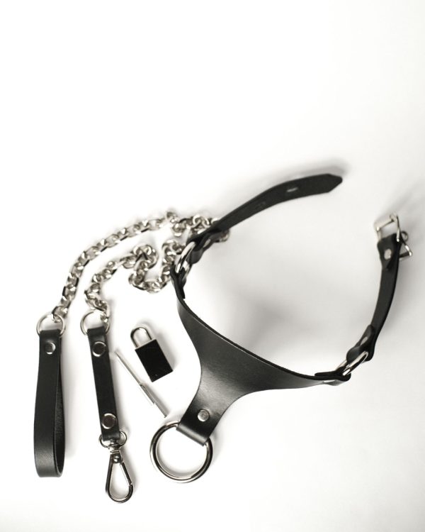 Leather choker by La Cortigiana