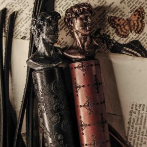 Leather Whip with David by La Cortigiana