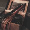 Leather Whip with David by La Cortigiana