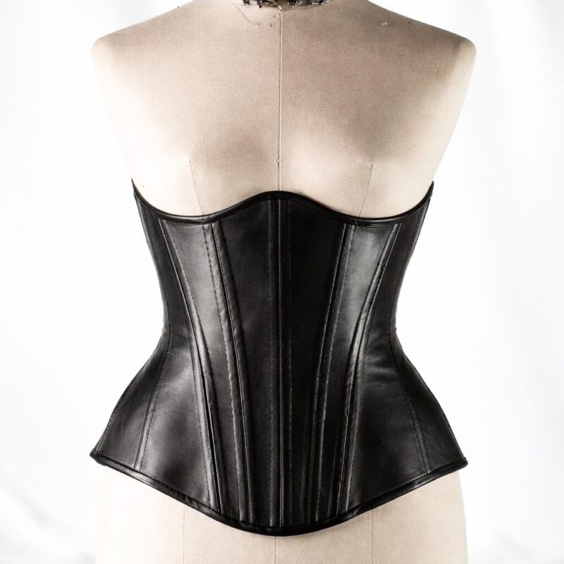 Handcrafted Italian Leather Corset - Custom-Made Sculptural Silhouette