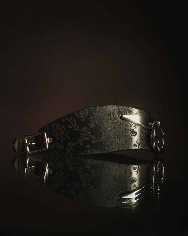 Leather choker by La Cortigiana