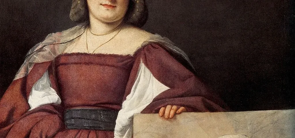 La Schiavona ('the woman from Dalmatia'), also known as Portrait of a Lady, is a 1510–1512 portrait by Titian