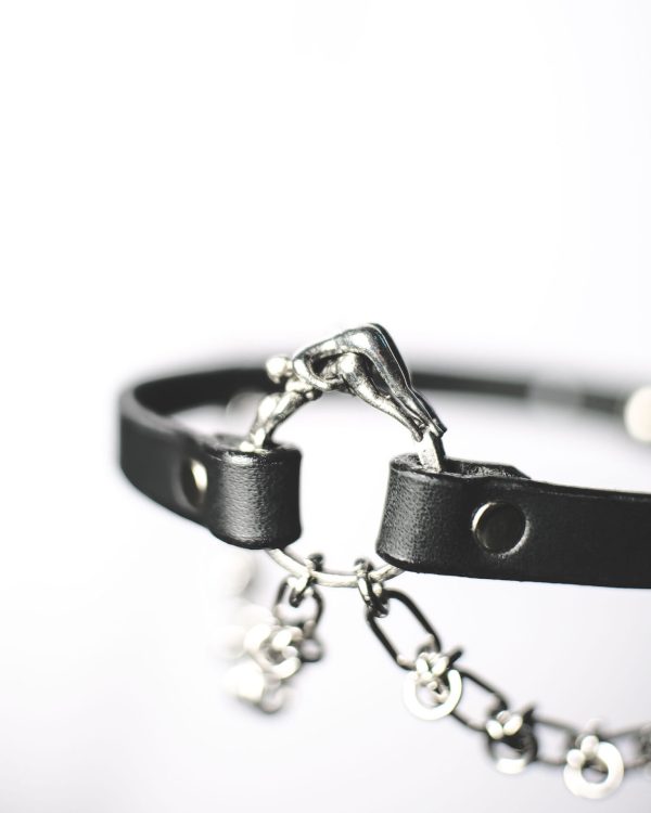 Leather choker by La Cortigiana