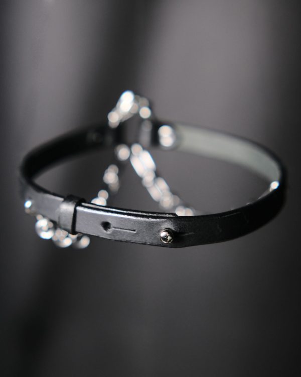 Leather choker by La Cortigiana