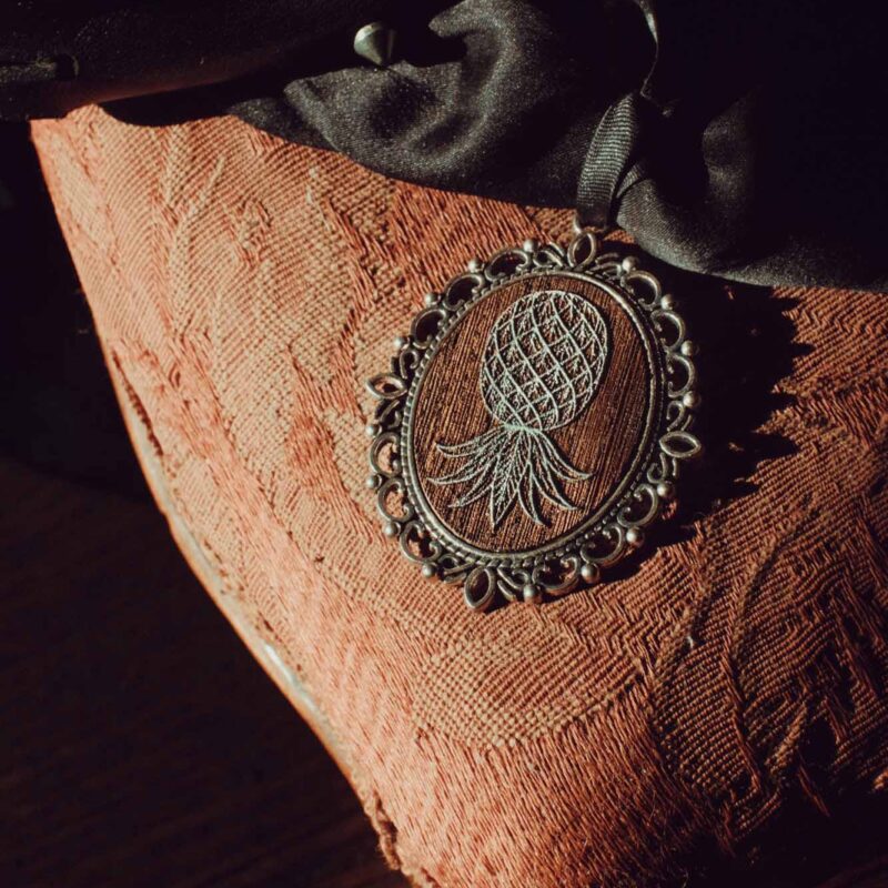 upside down pineapple pendant