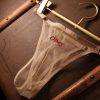 Sheer Mesh Men’s Thong with Personalized Embroidery