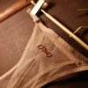 Sheer Mesh Men’s Thong with Personalized Embroidery