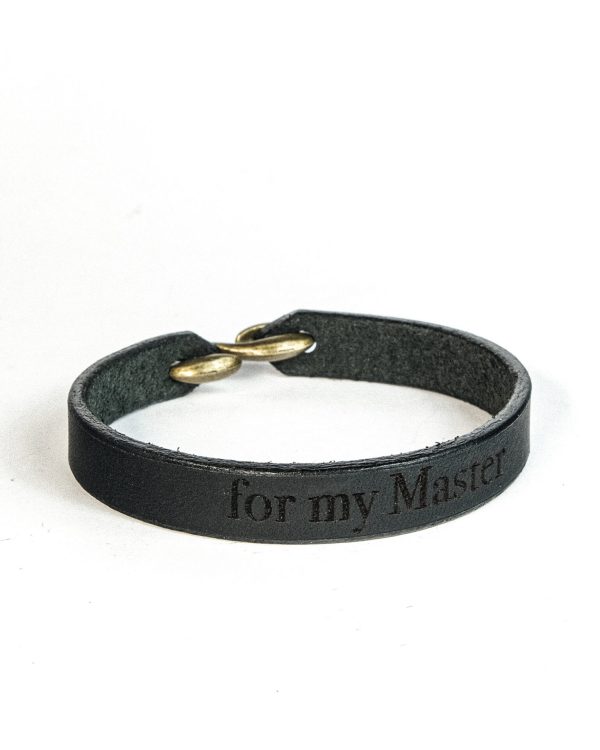Minimal Leather Bracelet with Secret Inner Engraving