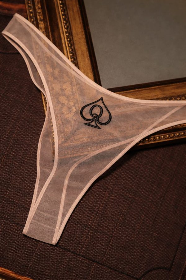 Sheer Mesh QOS Panties – Queen of Spades Embroidery