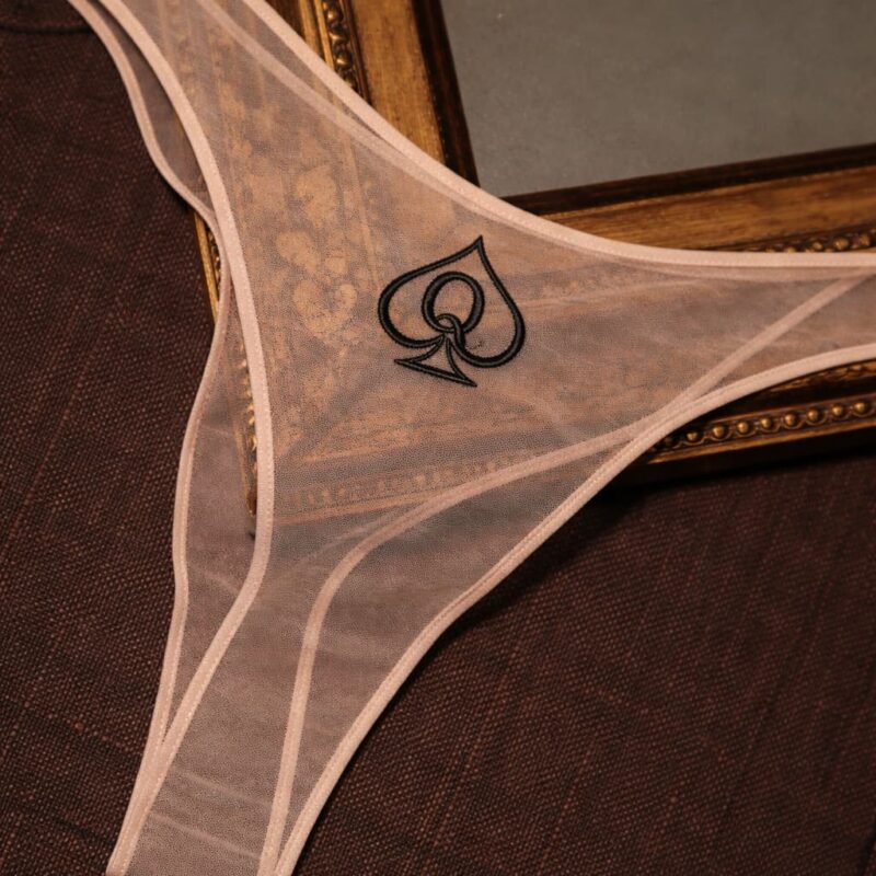 Sheer Mesh QOS Panties – Queen of Spades Embroidery