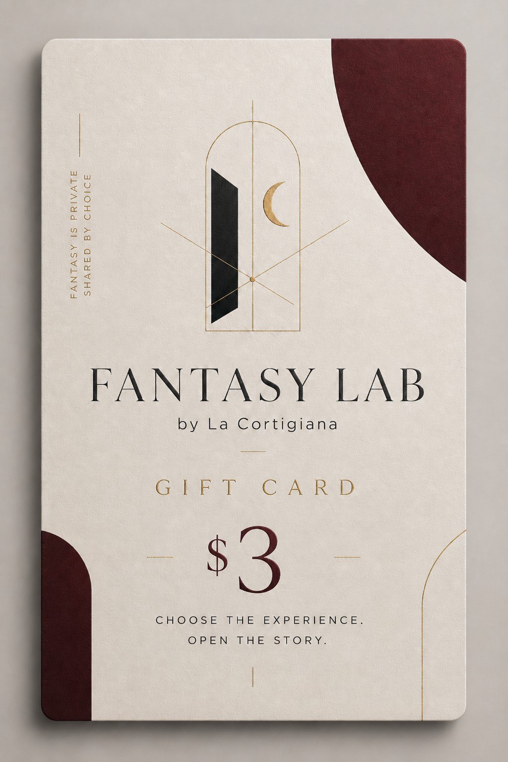 Fantasy Lab Gift Card $3 digital certificate