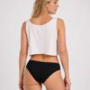 Hotwife embroidered crop top back view