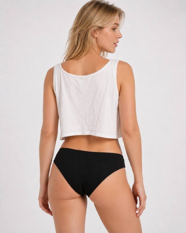 Hotwife embroidered crop top back view