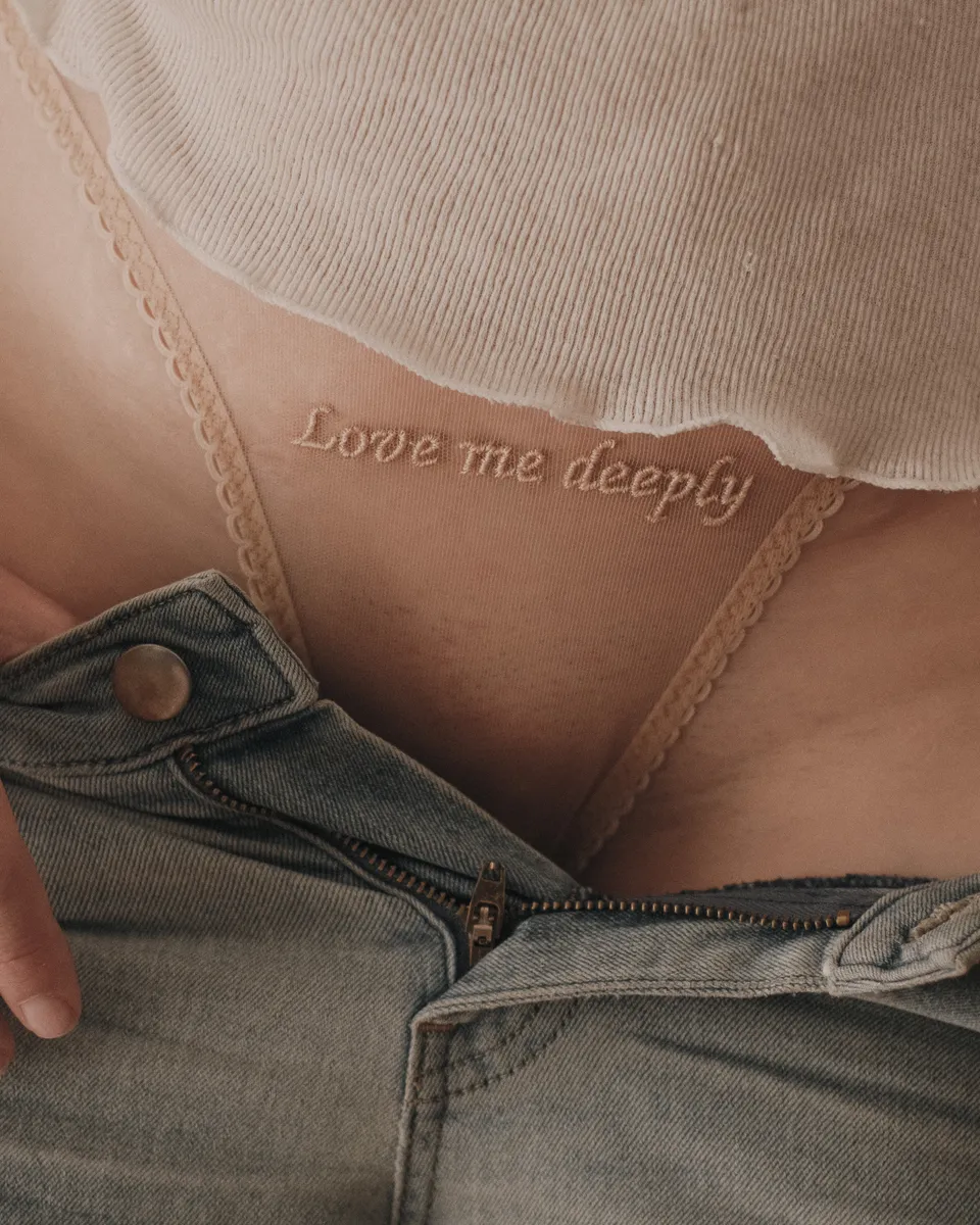 Invisible Mesh Panties "Love Me Deeply"
