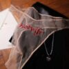Personalized sheer Hotwife panties in a La Cortigiana gift box